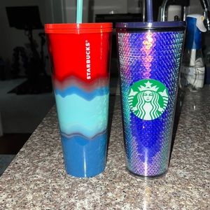 STARBUCKS - 2 24oz cold cups